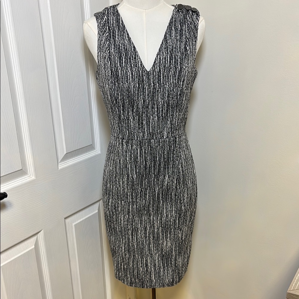 WHBM Sleeveless Boucle Sheath Dress